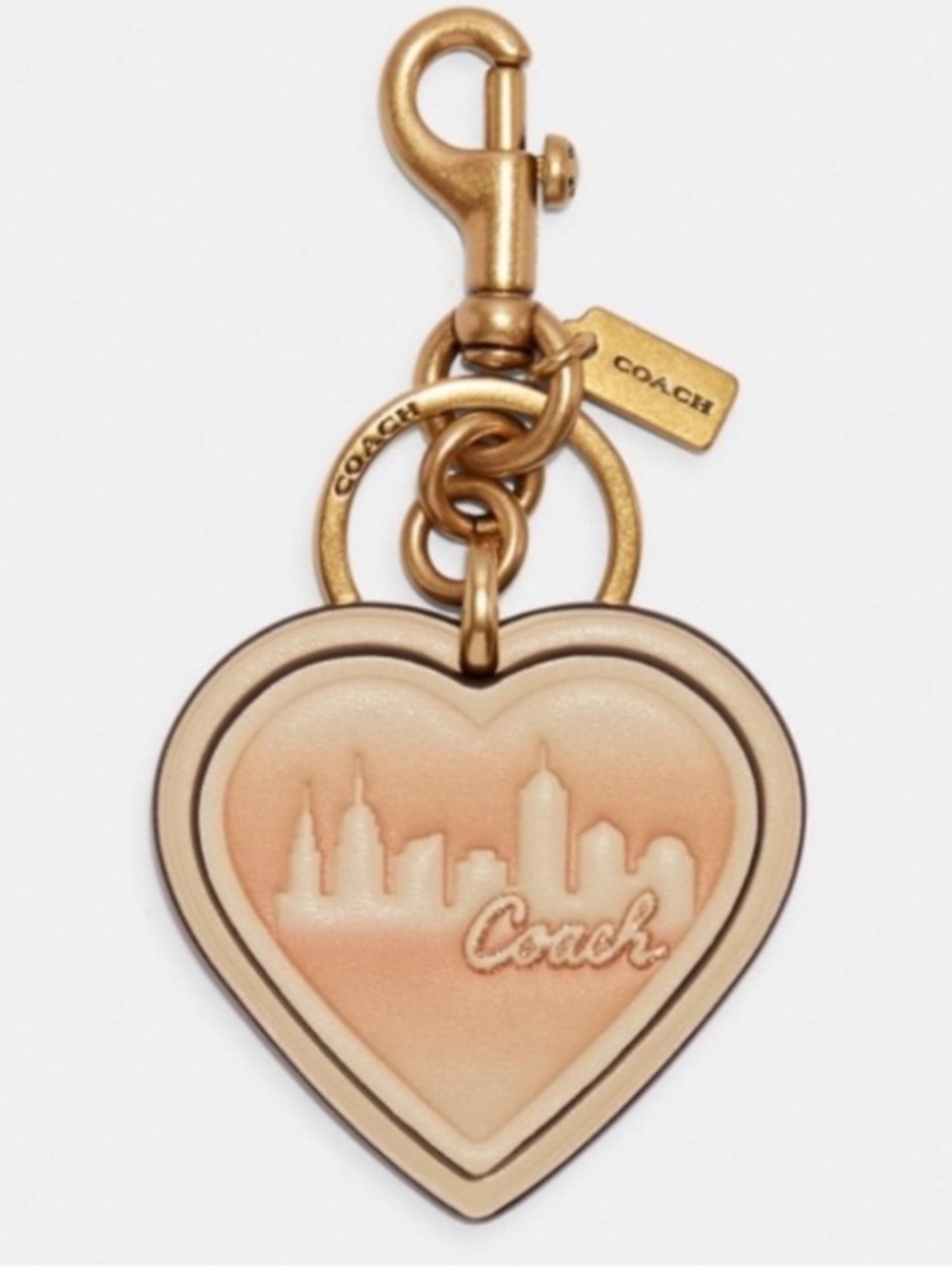 Coach X Jennifer Lopez Heart
Bag Charm City New York Skyline keychain